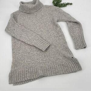 Eddie Bauer Lounge Turtleneck Rag Wool Sweater Soft & Cozy‎ Grey XS